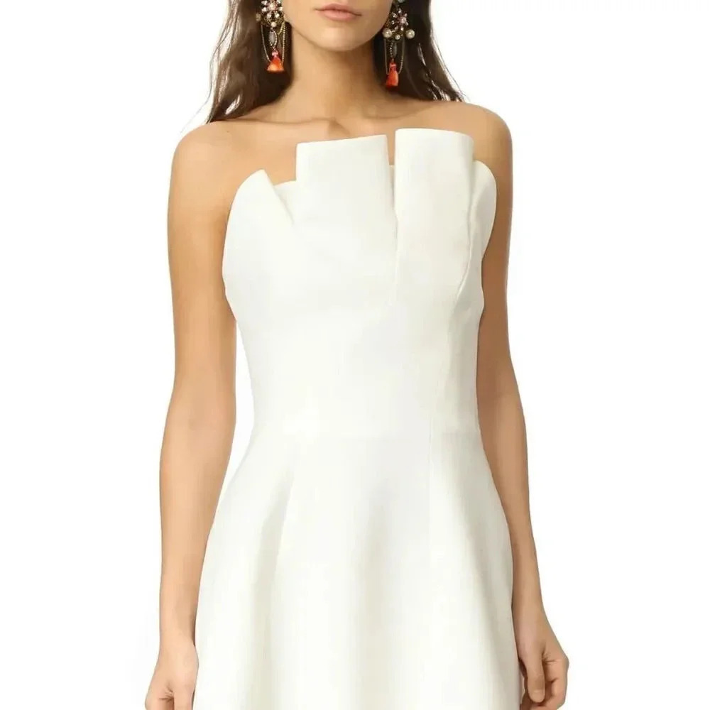 Keepsake Between Friends White Mini Dress Size Large